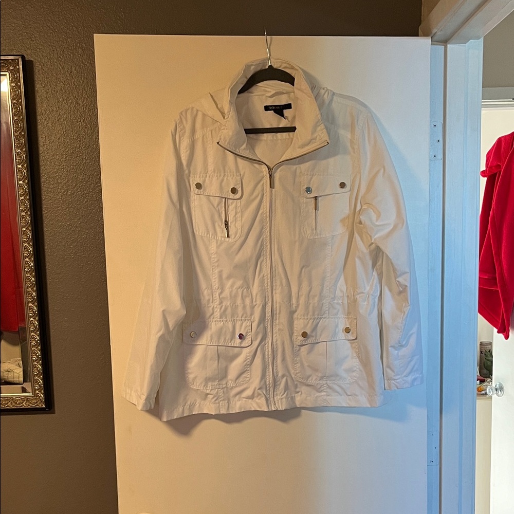Style & Co. Women's Cream Utility Jacket